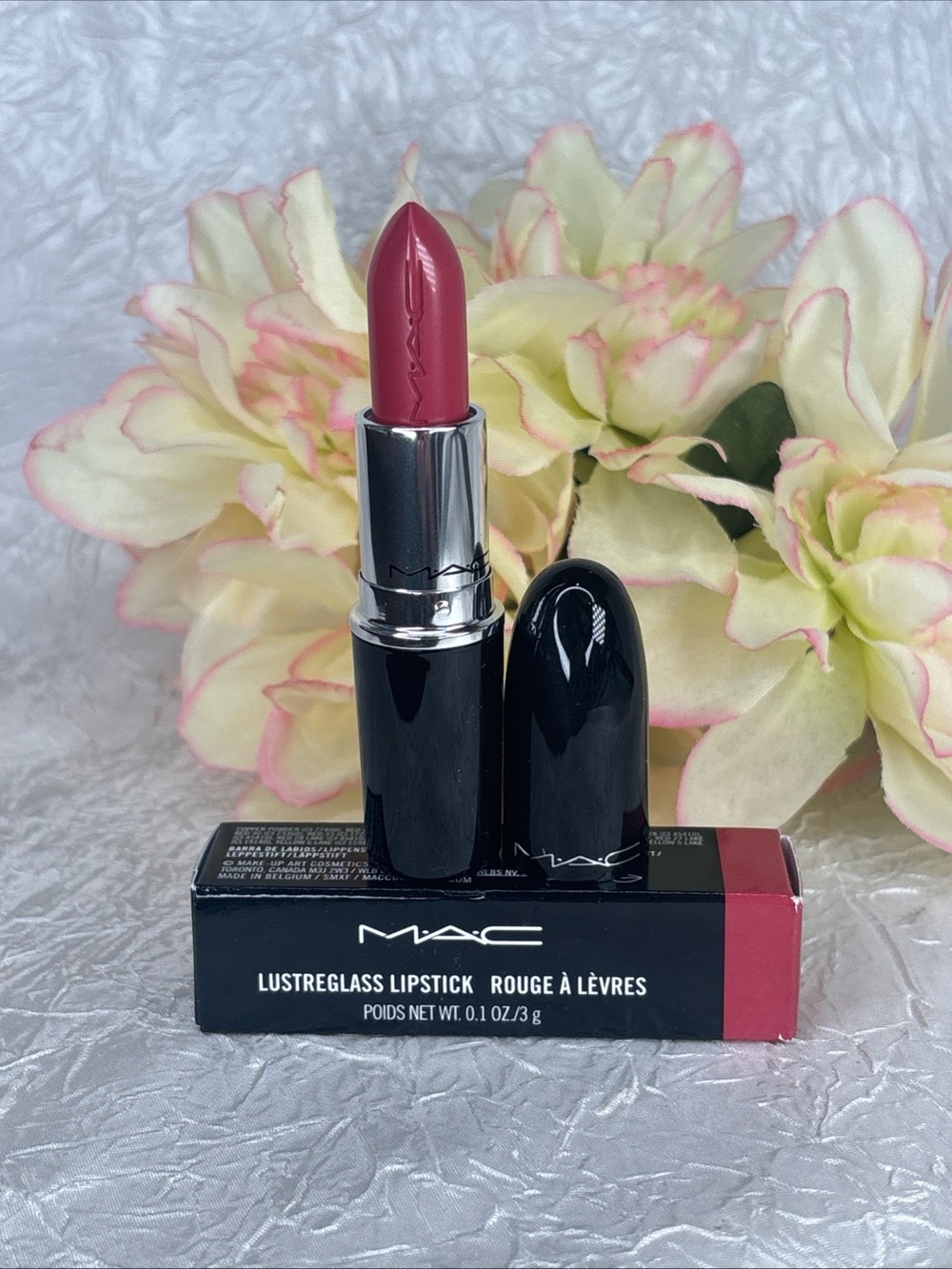 MAC Lustreglass Lipstick - 547 PIGMENT OF YOUR IMAGINATION - Full Size NIB Free